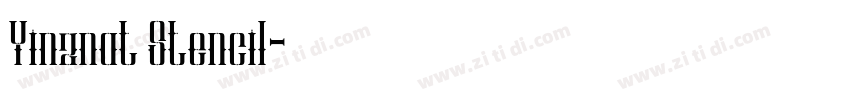 Yinznat Stencil字体转换